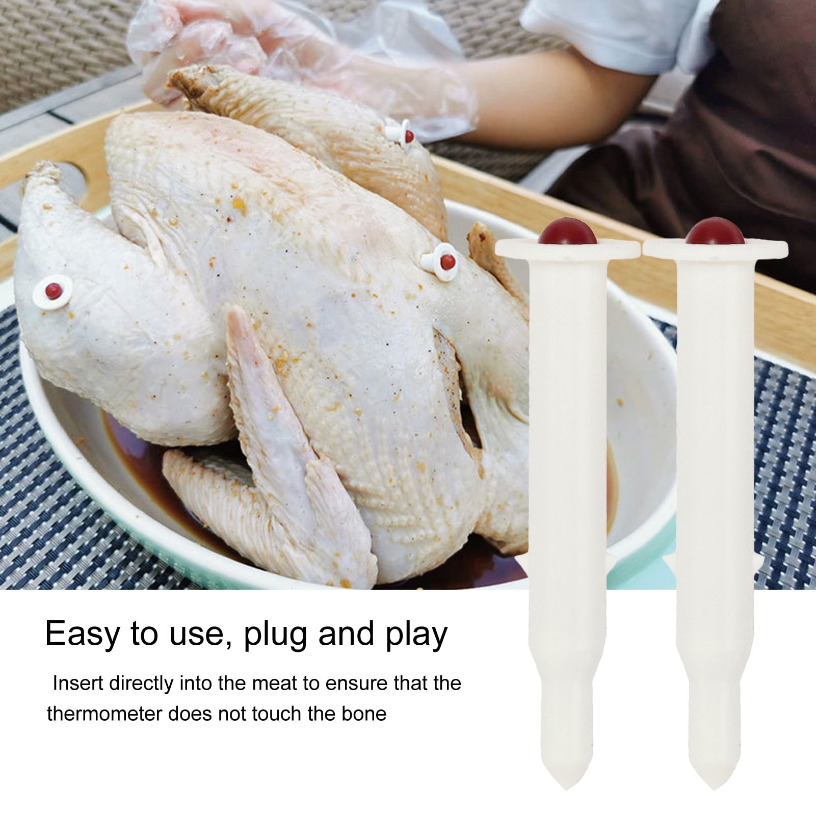  20pcs Turkey Timer, Pop Up Cooking Thermometer for