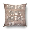 thumbnail image 1 of BOSDECO Inspirational Retro Looking Quotation Pillowcase Pillow Cushion Cover 18x18 inch, 1 of 1