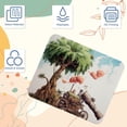 thumbnail image 3 of Coconut Tree Square Gaming Mousepad Desk Mat Non-Slip Rubber Bottom Printed 8.3x9.8 Inch Suitable for Office and Gaming, 3 of 6