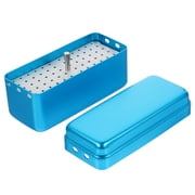 Autoclave 72-hole Car Seat Needle Sterilization Box Dentist Tool Storage (white) Organizer Reuseable Aluminum Alloy