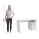 thumbnail image 4 of Mesa Oficina Kappesberg 120cm con Cajón y Puerta Blanco, 4 of 6
