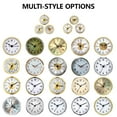 thumbnail image 6 of Round Clock Small Clock Insert Roman/Arabic Numerals Gold/Silver Trim For Craft And Replacement Clocks 70mm 80mm 90mm, 6 of 8
