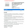 thumbnail image 2 of Lower and Upper Intake Manifold Gasket Set - Compatible with 2012 - 2016 Mercedes-Benz SLK350 3.5L V6 2013 2014 2015, 2 of 2