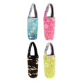 thumbnail image 1 of 4 Uds portavasos portavasos protector reutilizable para acampar al aire libre Flor rosa multi y azul Sharpla Portavasos, 1 of 8