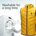 thumbnail image 5 of Odeerbi Toddler Boys Girls Lightweight Heated Vest Winter Thermal Sleeveless Heated Jackets Kids USB Intelligent Constant Temperature 2 Areas Heated Coat Toddler Clothes Yellow without Power Bank, 5 of 6