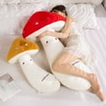 thumbnail image 6 of Giant Throw Pillow - Soft Mushroom Plush Pillow - Mushroom Shaped Stuffed Cushion - Comfortable Pregnant Mother Body Pillow -43.3 '', 6 of 8