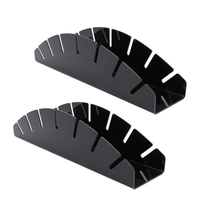 Acrylic Hat Racks, Space Saving Acrylic Hat Organizer 2pcs Sturdy Black for Bedroom