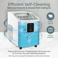 thumbnail image 4 of Igloo Countertop Ice Maker, Automatic Self-Cleaning Ice Maker Machine with Ice Basket and Scoop, White, 4 of 9