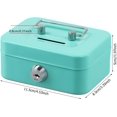thumbnail image 2 of Emperoch Small Cash Box with 2 Keys, 4.5x3.3x2 Inch Mini Money Box for Kids, Durable Metal Lockable Cash Coin Box Saving Box with Coins Slot for Money Coin Bills, 2 of 8