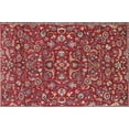 thumbnail image 1 of Ahgly Company Machine Washable Indoor Rectangle Traditional Orange Salmon Pink Area Rugs, 6' x 9', 1 of 7