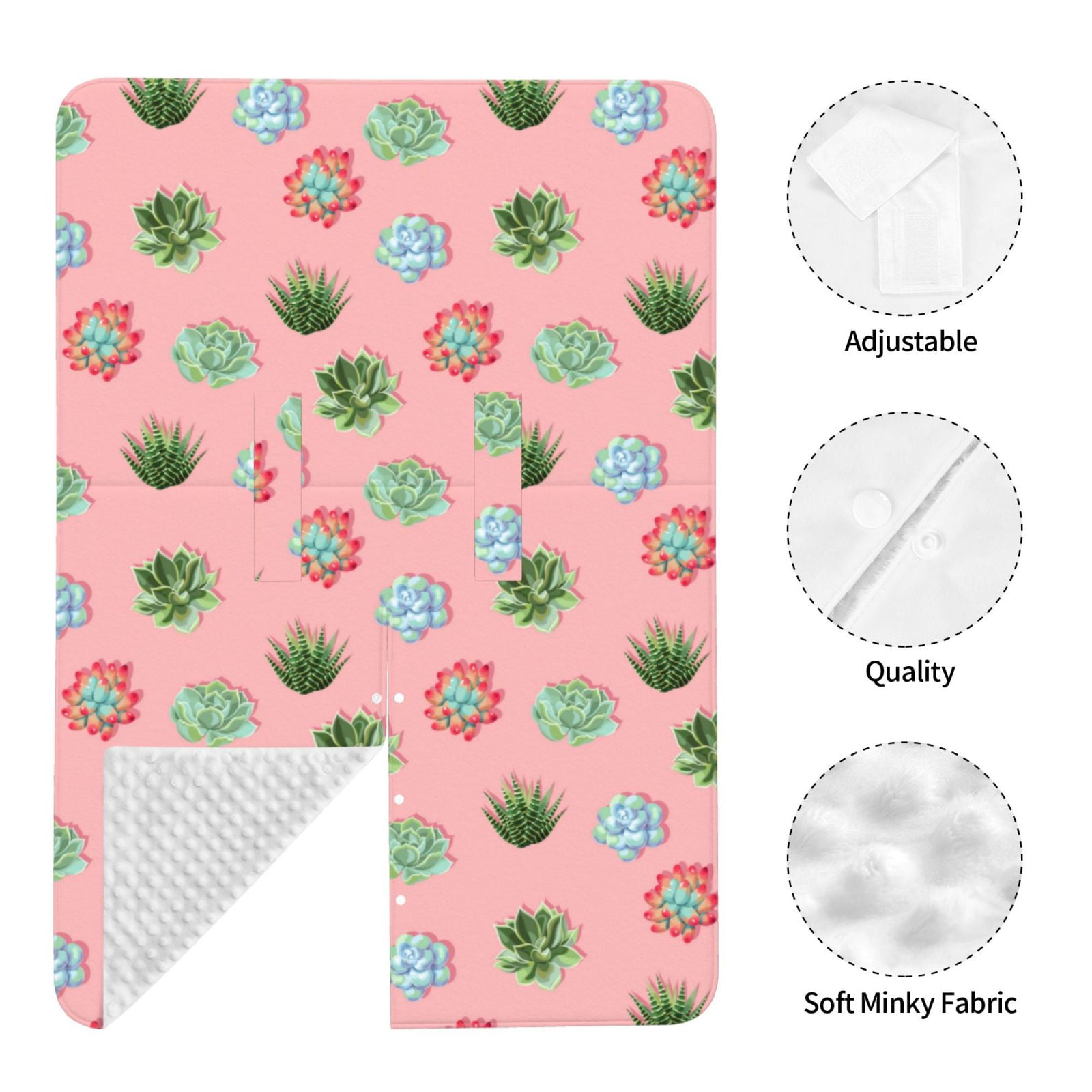 Car Seat Cover Baby - Succulents pink Breathable Infant Car Seat Cover for Baby Carseat, Lightweight Comfort Baby Essentials Must Haves Newborn Stuff for Girl Boy