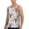 thumbnail image 3 of Rocae Lilies Flowers for Men's Workout Tank Top Men's Running Tank Top Dry Fit Athletic Workout Tank TopsLarge, 3 of 9