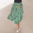 thumbnail image 5 of Nmnitkp Skirts for Women Casual Floral Prints Women's Pleated Skirt Chiffon Elastic Waist A-Line Midi Length Skirt Fashionable Trends Maxi Skirt, 5 of 7