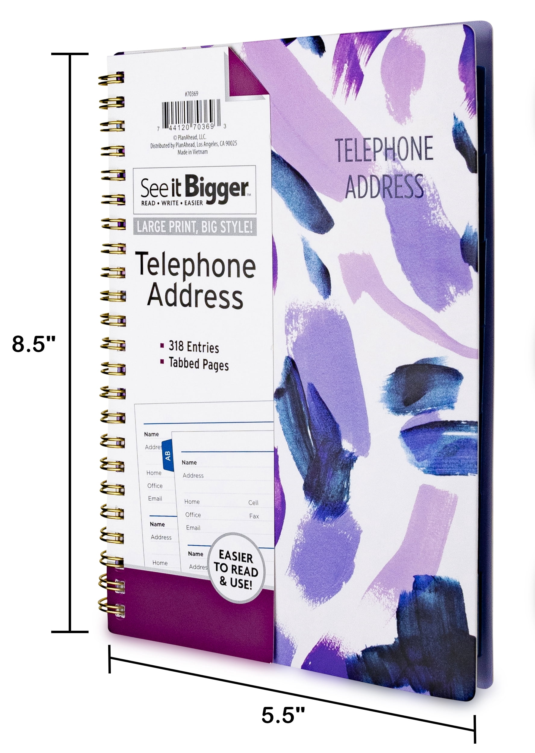 See It Bigger Telephone and Address Book