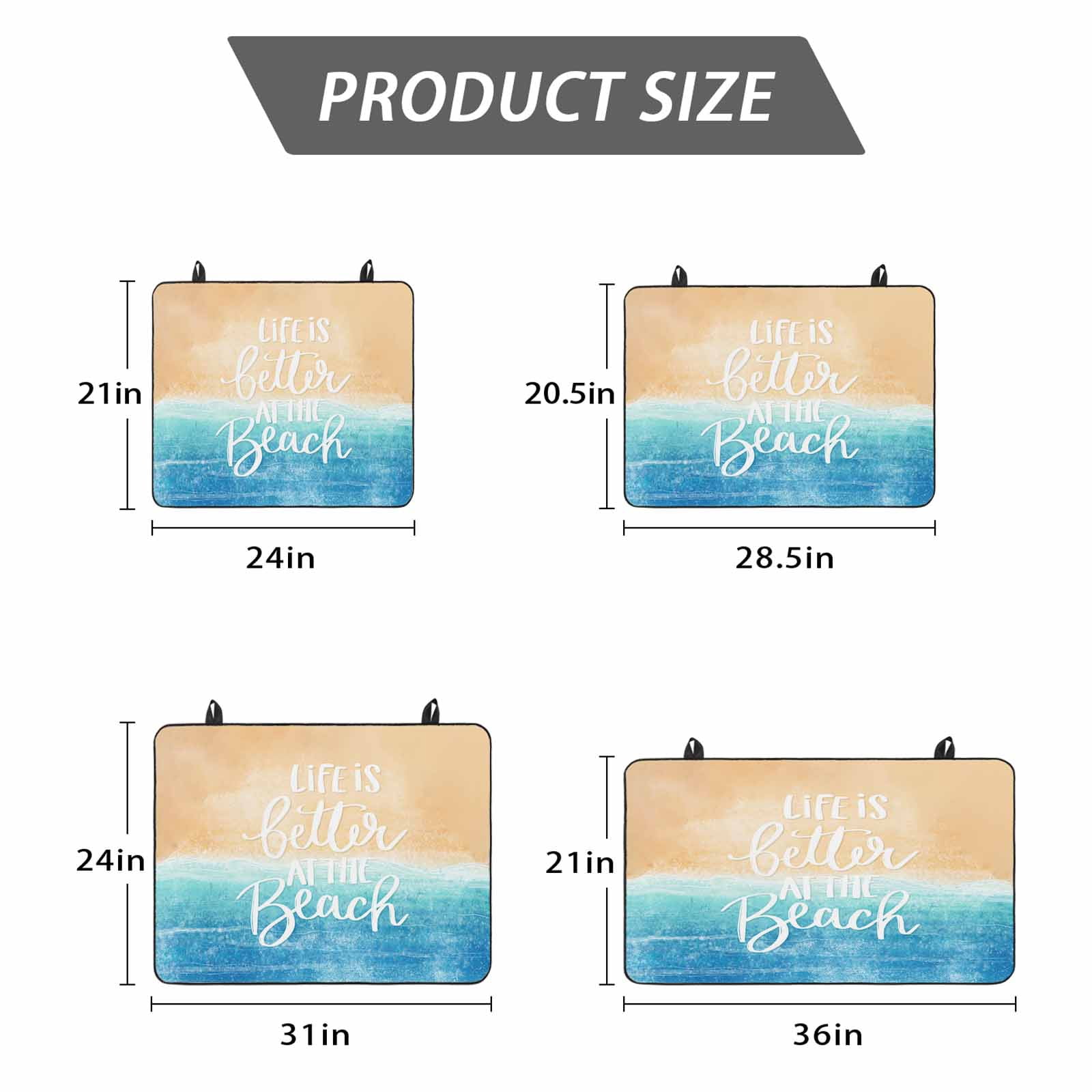 Blue Coastal Stove Top Cover for Electric Stove, Heat-proof & Non Slip Glass Top Stove Cover Protector, Life Is Better At The Beach Beach Kitchen Flat Cooktop Rubber Mat 24x21 Inches