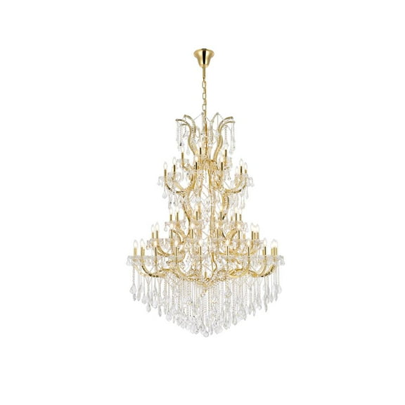 2800 Maria Theresa Collection Chandelier D:54in H:72in Lt:61 Gold Finish (Royal Cut Crystals)