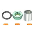 thumbnail image 3 of Uxcell Skateboard Truck Hardware Kit, Skateboard Truck Lock Nuts Axle Washers Spacer Speed Rings Set, Silver Black Green, 3 of 5