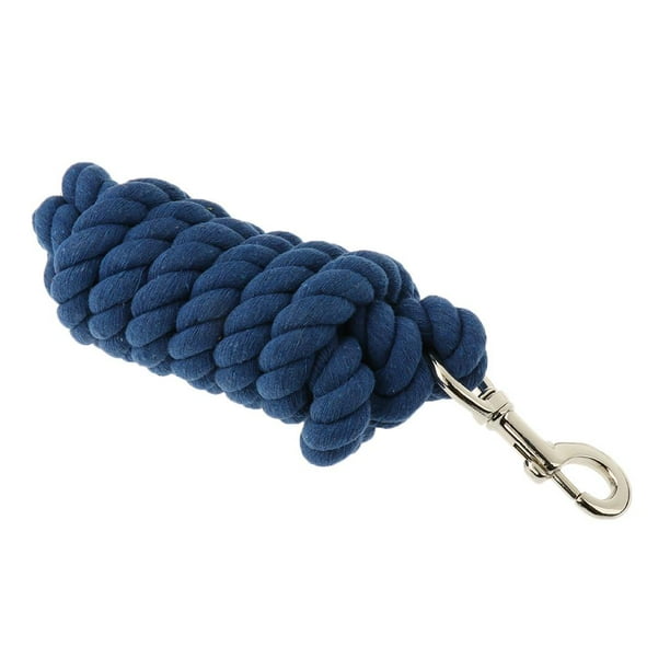 Cabestros de cuerdas trenzadas para poni y caballo, riendas de tejido de algodón, muchos colores a elegir Azul marino