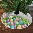 thumbnail image 2 of Easter Bunny Rabbit Ear Eggs Christmas Tree Skirt Carpet Mat Funny Party Decor Supplies for Xmas Halloween Decorations Occasion,90cm, 2 of 4