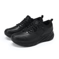 thumbnail image 6 of YOUTHUP Men's Walking Sneakers, Lightweight Breathable Lace-Up Casual Shoes, Cushioned Athletic Shoes with Non-Slip Outsole for Everyday Wear, Black/Grey, 6 of 9