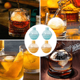 thumbnail image 5 of Molde para cubitos de hielo con bandeja de hielo de 4 piezas - (2 piezas) Embudo azul cielo + (2 piezas) Embudo amarillo plátano Adepaton CPB-US-CJZ205-5, 5 of 5