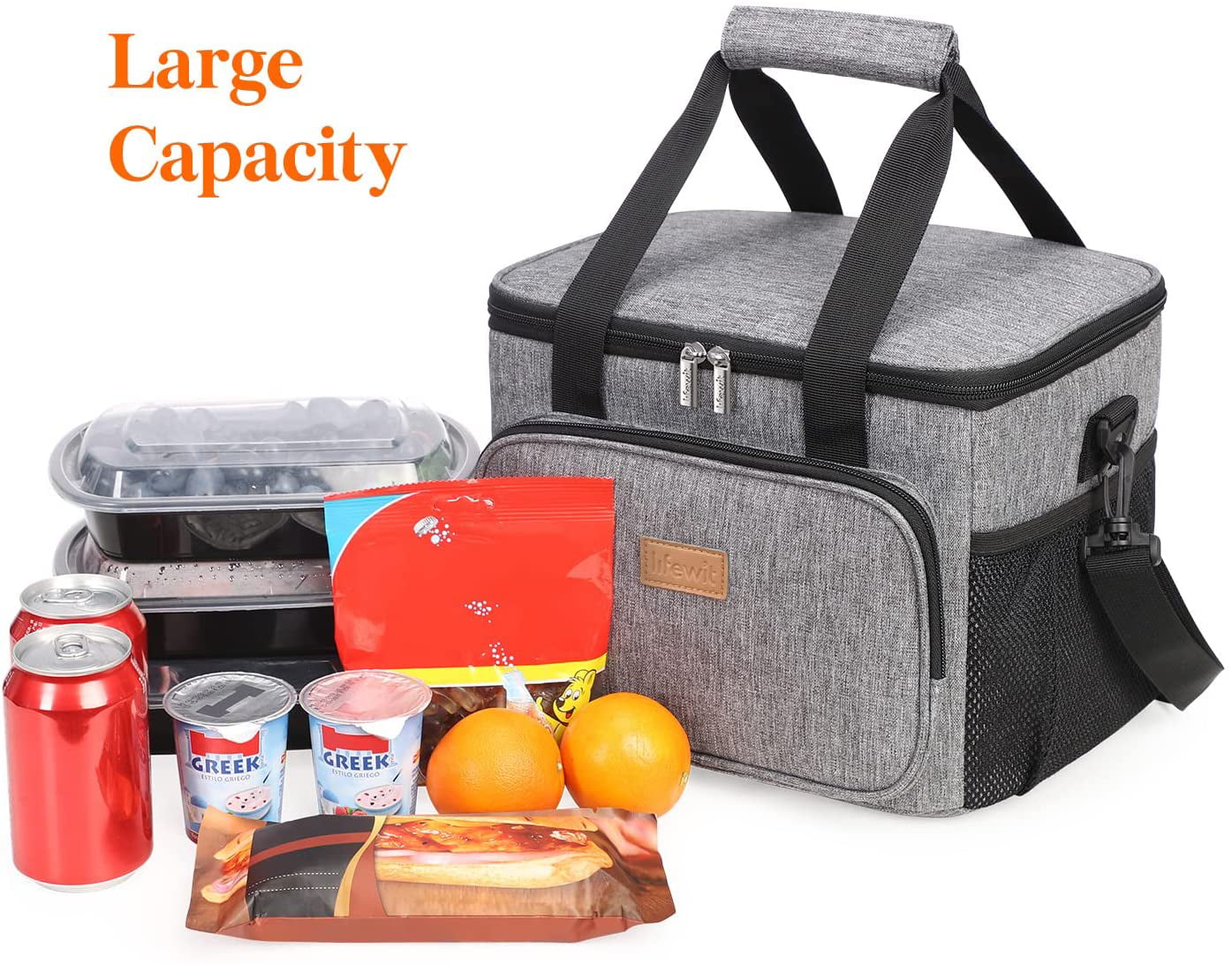 WOOMADA Large Insulated Lunch Bag for Women/Men, 24-Can (15L) Reusable  Lunch Box for Work, Front Zi…See more WOOMADA Large Insulated Lunch Bag for