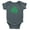 Charcoal, variant on Screen Printed Distressed Shamrock Baby Bodysuit 6m 12m 18m 24m Irish Green 24m