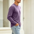 thumbnail image 5 of cfhntfmh Men's Oversized T-Shirts Vintage Washed Casual Pocket Tee Long Sleeve Crewneck Spring Tops Big and Tall, 5 of 8