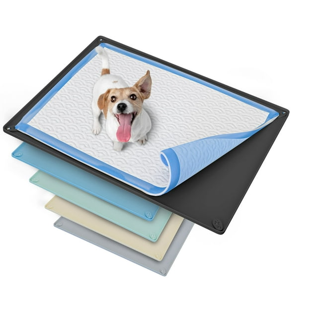 Bandeja Porta Pañales para Perro Skywin Compatible con Pañales de 76x58 cm Negra