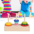 thumbnail image 3 of Logica Puzzles Art,Tower Of Hanoi 10 Rings Puzzle Wooden Logic Toy With Storage Box For Kids 5 Years Old And Above, 3 of 8
