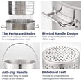 thumbnail image 3 of 52QT Seafood Boiling Kit, 200,000BTU Propane Burner And Stainless Steel Crawfish Boil Pot w/Basket and Steamer Rack, For Outdoors Cooking and Steaming, Large Turkey Fryer, Lobster Shrimp Pot, 3 of 7