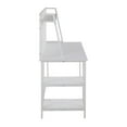 thumbnail image 2 of Geo Shelf Contemporary Office Desk In White Steel And White Wood, 2 of 7