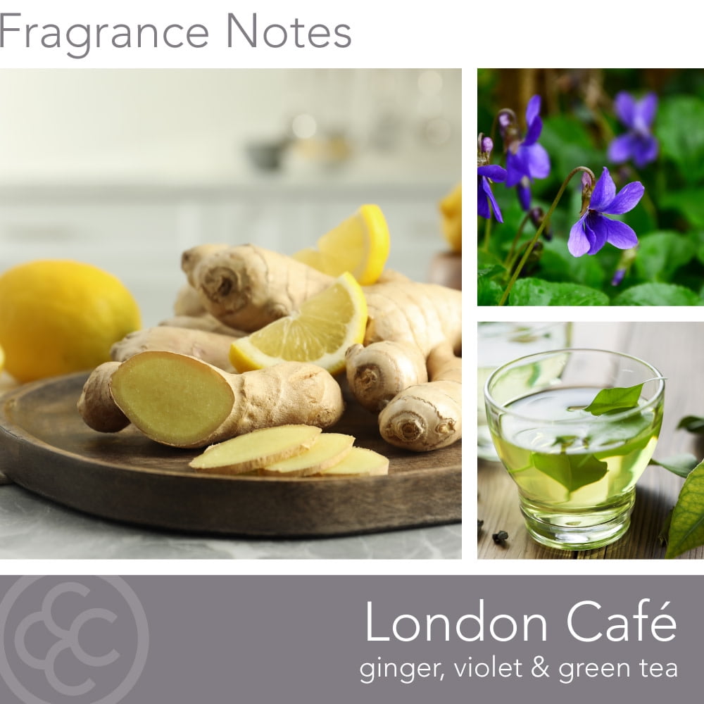 Colonial Candle London Café 14.5 Oz Scented Candle, Gray
