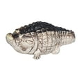 thumbnail image 3 of Figura de cocodrilo en miniatura, estatua de mascota de té, adorno de arena púrpura coleccionable para 103 cm x 46 cm x 35 cm, 3 of 9