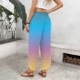 thumbnail image 5 of AzureSilk Women Casual Wide Leg Pants Loose Straight Leg Trousers with PocketPalazzo Pants Cropped Spring Summer Vacation Outfits Fashion Clothing Beach Clothes, 5 of 5