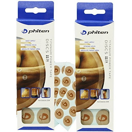 Phiten Liquid - Phiten Titanium Power Tape Discs 70 Count (2 Boxes)
