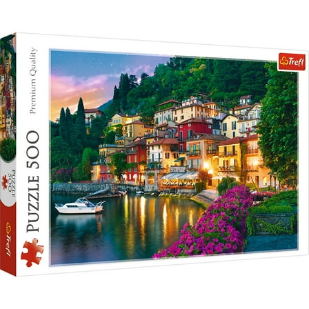 Trefl 500 Piece Jigsaw Puzzles, Lake Como, Italy, Multicolor