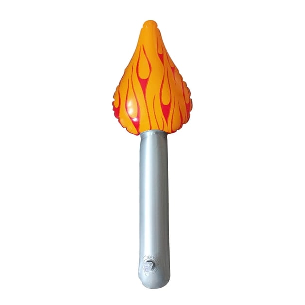 Antorcha inflable divertida, se infla para juegos, competiciones deportivas de fiestas temáticas medievales, 16 pulgadas