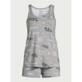 thumbnail image 5 of Joyspun Women's Print Tank Top and Shorts Pajama Set, 2-Piece, Sizes S to 3X, 5 of 6
