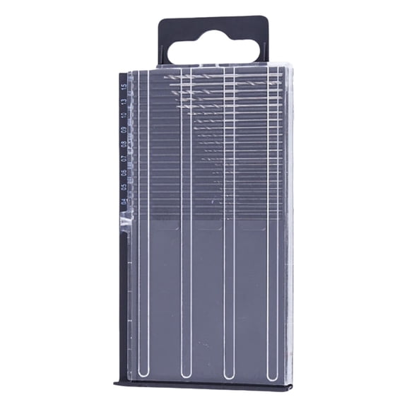 20/25Pcs Portable High Speed Steel Small Twist Drill Bits Set for Fine Drilling Crafting in Wood Metal and Resin