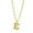 E, variant on VerPetridure Personality Imitation Gold 26 English Letter Necklace Trend Jewelry Gift alphabet necklace