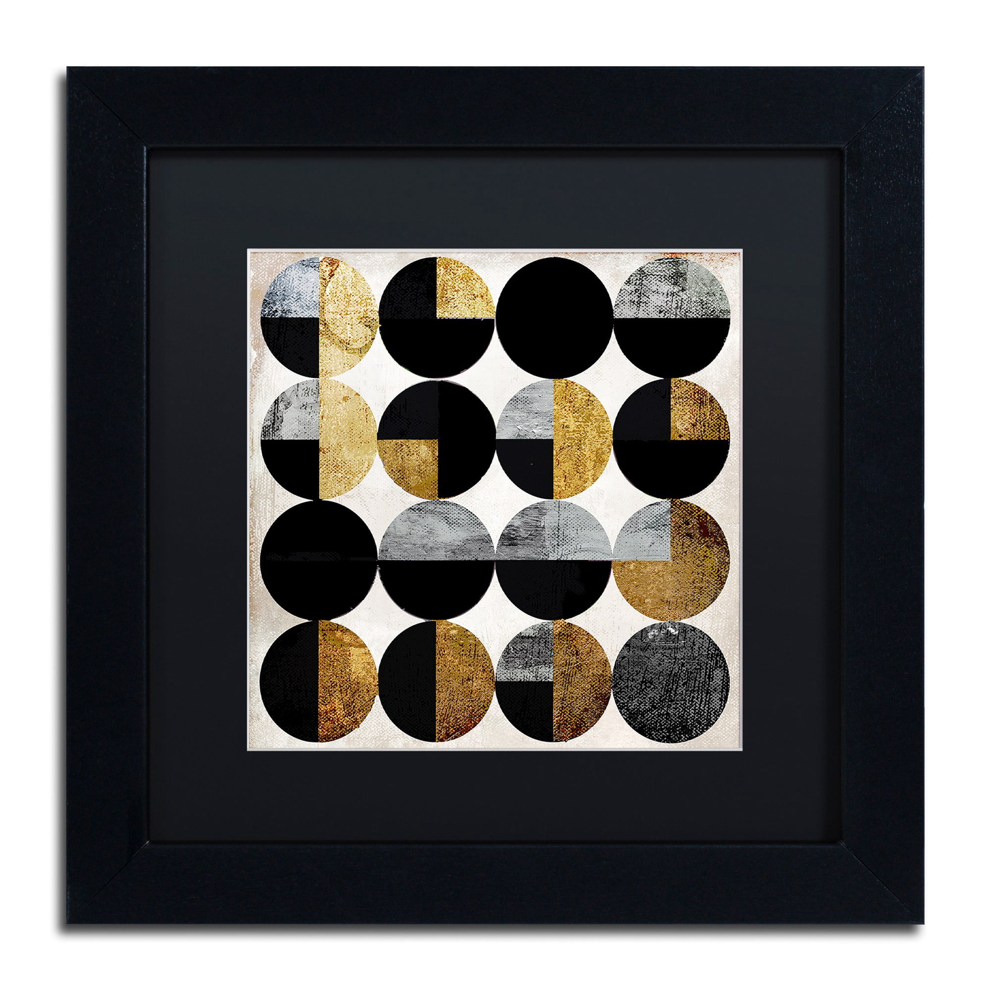 Trademark Fine Art "Conversation" Canvas Art by Color Bakery, Black Matte, Black Frame
