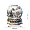 thumbnail image 3 of Placa acrílica de pie • Decoración de escritorio 2D • Cartel navideño con árbol de Navidad y ángel • 9,84x9,65x3,14 pulgadas • Adorno festivo para el hogar y la oficina, 3 of 6