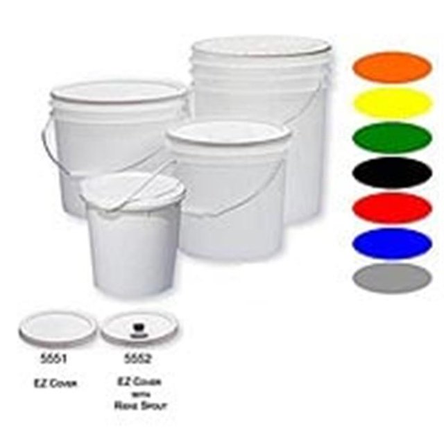 Seau en Plastique HDPE Blanc 5 gal. 90ml