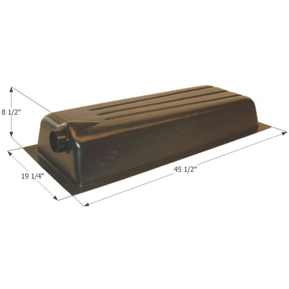 Icon Technologies 01602 RV Left-End Drain Holding Tank Kit, 19.25"W x 45.5"L x 8.5"D