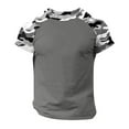 thumbnail image 5 of Men Summer Tops Men Small Long Sleeve Shirts Mens Tees Shirts Mens V Neck Casual Medium Short Sleeve Athletic Long Tee Clothe Set Athletic Tee Top Running S Tops Black 3XL, 5 of 5