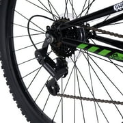 Hyper Bicycles 26 Shocker Mountain Bike, Adult Ages 14+, Black/Green