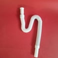 thumbnail image 6 of Sink Drain Plumbing Flexible Sink Drain Pipe Plastic for Head U/S Trap Tubing, 6 of 8