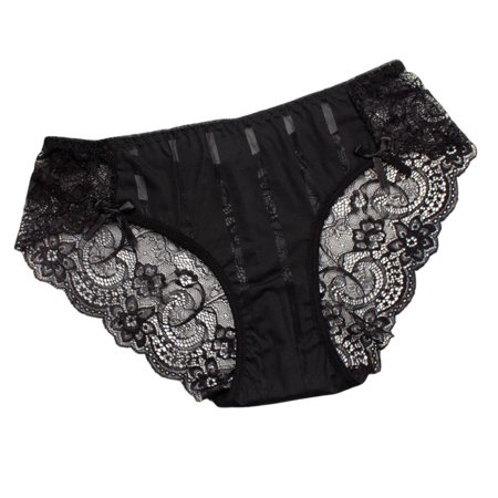 

Knosfe Women s Lace Briefs See Through Hollow Out Panties Soft Stretch Low Waisted Breathable Underwear
