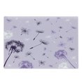 thumbnail image 1 of Dandelion Cutting Board, Purple Tone Monochrome Design Dreamy Botany Pattern, Decorative Tempered Glass Cutting and Serving Board, in 3 Sizes, by Ambesonne, 1 of 2